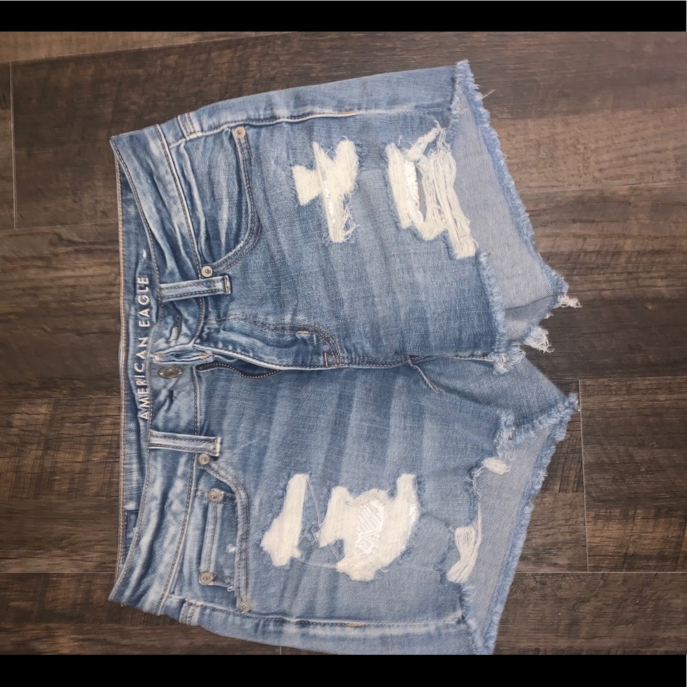 Jean Shorts, Lace Pocket Backing